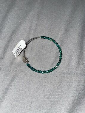 Alex and Ani Emerald Faceted Beaded Adjustable Bracelet
